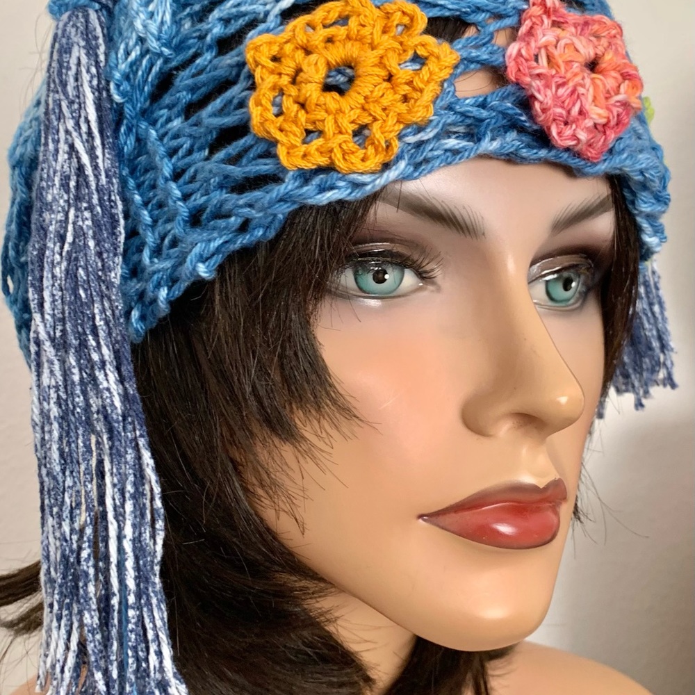 Hand Knits 2 Love Cotton Bandana Scarf Design Hip - Picture 6 of 15